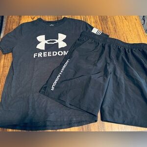 Under Armour Black Kids Athletic Set